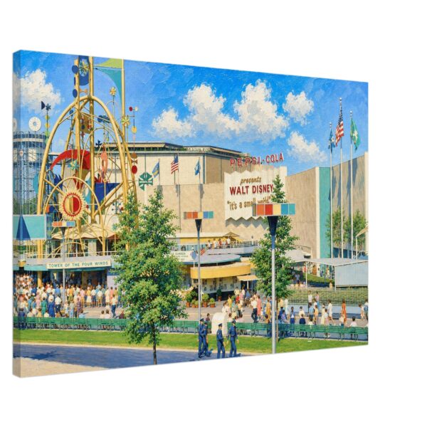 Pepsi-Cola Pavilion at the New York World’s Fair 1964 - Canvas Print d9a7b221-1a3d-4d0b-95d9-3febce64df13