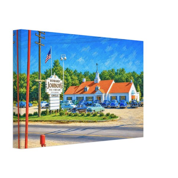 Howard Johnson’s Restaurant, Ann Arbor, Michigan 1950s - Canvas Print dd24cc9b-c54d-44ea-a46e-afbeef3d2091