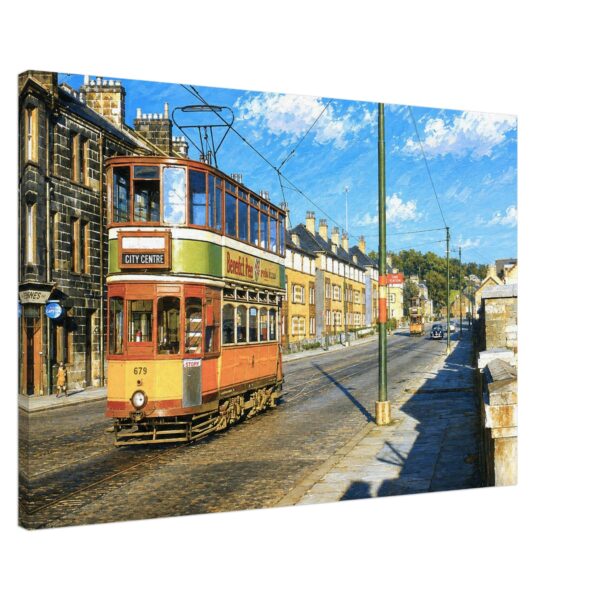 Glasgow Tram 679, Scotland 1950s - Canvas Print dd2e8d89-eea2-4d31-b809-a0ee9b8acb91