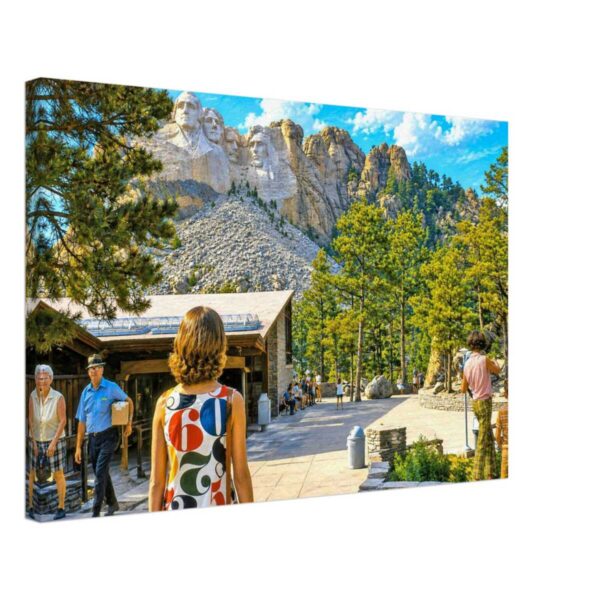 Mount Rushmore National Memorial, South Dakota 1970s - Canvas Print dea8f7c9-6976-4770-8617-e9bc9c194a36