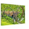 Dragon Mountain Coaster, Marineland, Niagara Falls 1980s - Canvas Print debc0176-7d92-4f92-aab8-1482b5a97f84