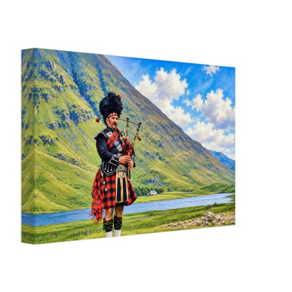 Bagpiper in Glencoe, Scotland 1970s - Canvas Print dfe75d5e-d253-434f-be7f-1c3727c04b20