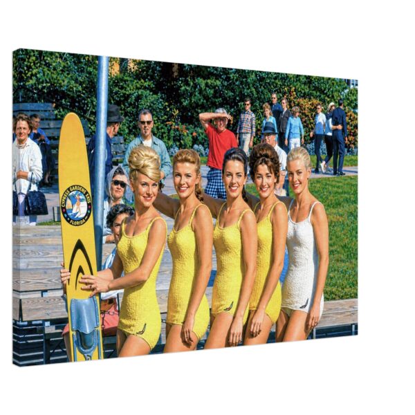 Cypress Gardens Water Skiers, Florida 1960s - Canvas Print e0c84406-880b-4ce4-9c55-5b4382ea1b8c