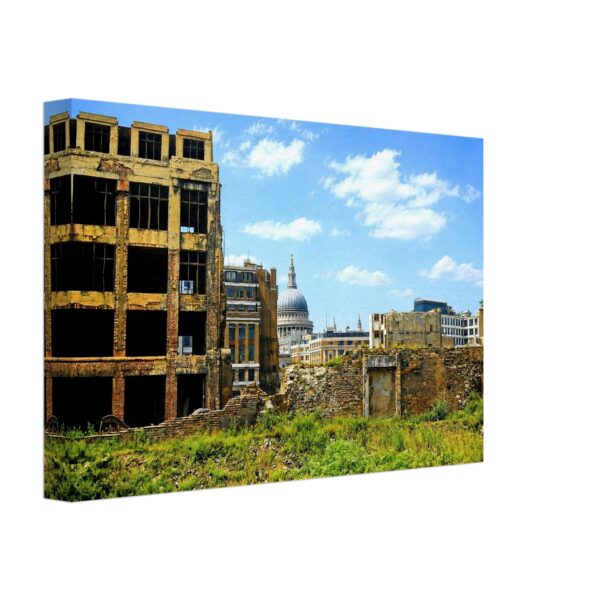 Bomb Damage at Cripplegate, London 1950s - Canvas Print e56f86b2-4b8c-46a4-a775-59af5bcbcec3
