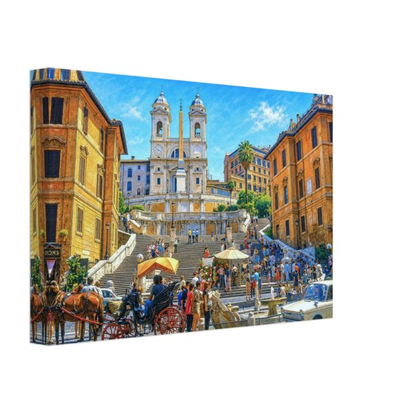 Spanish Steps and Trinità dei Monti, Rome, Italy 1970s - Canvas Print e88437c3-0d3c-45df-9b69-617736772f7f