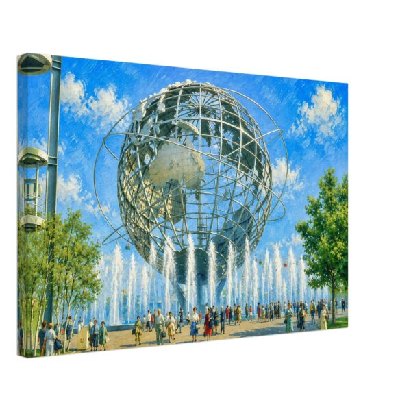 Unisphere and Fountains, New York World’s Fair 1964 – Canvas Print e9ab8334-fa37-42aa-9ecd-5d30050a3abf