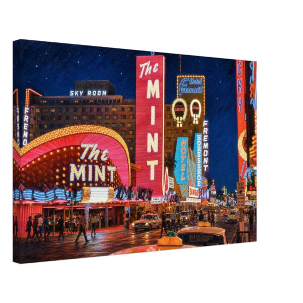 The Mint, Fremont Street, Las Vegas 1960s - Canvas Print e9e20bf0-7824-4ec9-bc0a-7758e51053d3
