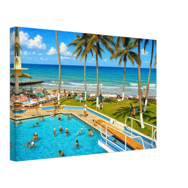 Caribbean Hotel, Miami Beach, Florida 1960s - Canvas Print ea6d4f3a-2586-48a1-85f2-bc4bfd23122b