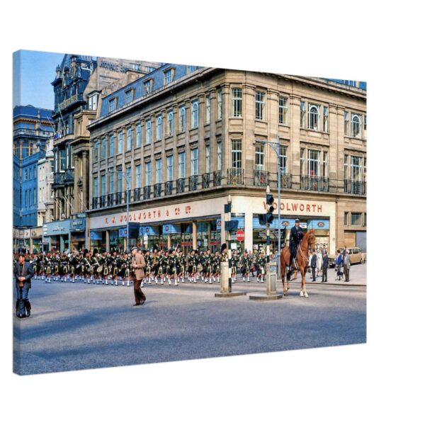 Princes Street, Edinburgh, Scotland 1960s - Canvas Print ef5355ff-2bfd-468a-860d-2004986b028e