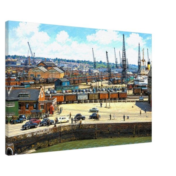 Southampton Docks, England 1950s - Canvas Print f0691e36-9018-47ae-80e0-7935d3439ecd