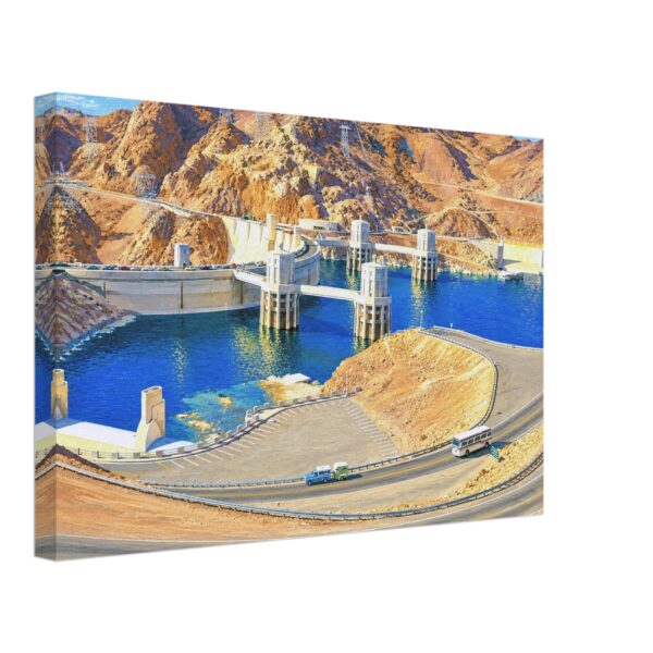 Hoover Dam and Lake Mead 1970s – Canvas Print f2030340-75cd-44ea-8b4c-e1e4e66310ef