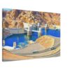 Hoover Dam and Lake Mead 1970s – Canvas Print f40a9092-773d-41a5-8ee4-a69105d80a98