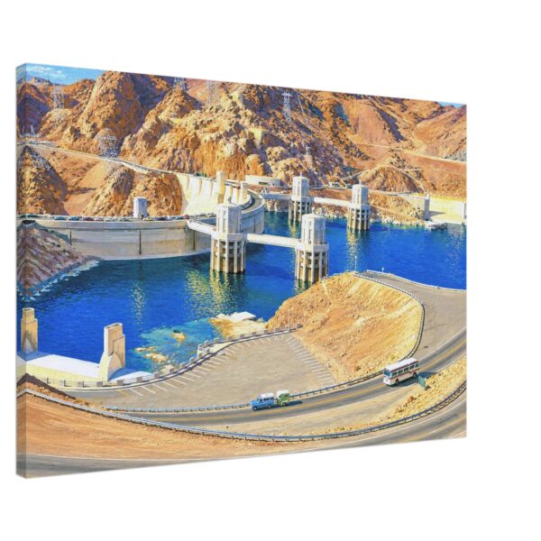 Hoover Dam and Lake Mead 1970s – Canvas Print f40a9092-773d-41a5-8ee4-a69105d80a98