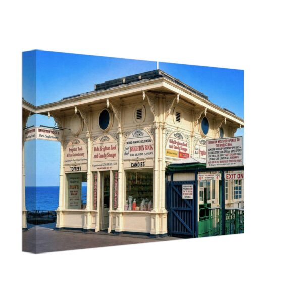 Entrance to Brighton West Pier, Brighton, England 1970s - Canvas Print f574072f-1997-46b0-ab37-b8dfecbfb095