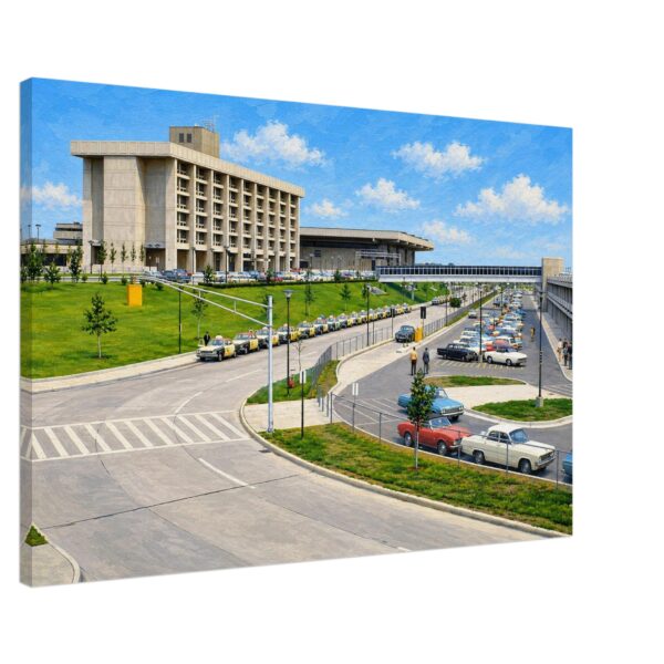 Detroit Metropolitan Wayne County Airport, Michigan 1960s - Canvas Print f5e966a5-63ef-4838-bbdb-54c4d97e65d0