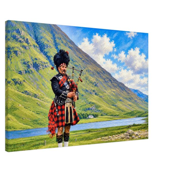 Bagpiper in Glencoe, Scotland 1970s - Canvas Print f5f703ac-c917-4423-a972-4a6710fcc6e2