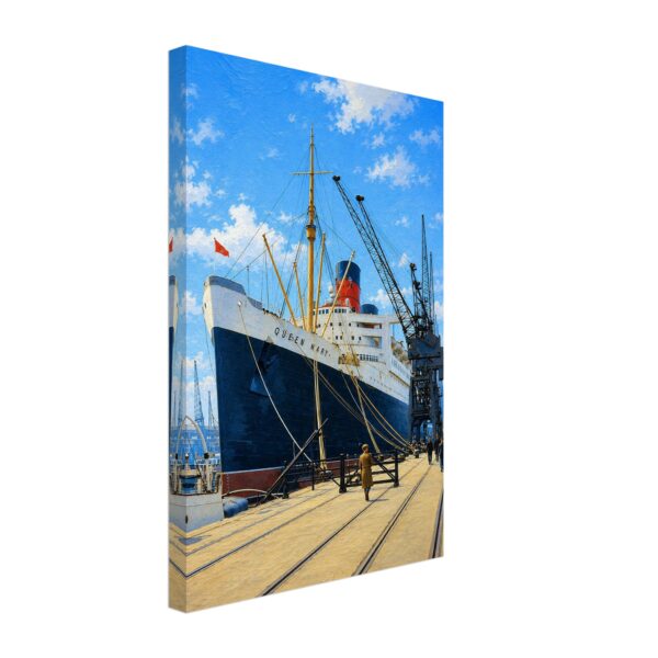 RMS Queen Mary, Southampton, England 1950s - Canvas Print f656cf17-8177-4b00-a4e3-a91a36d28cc7