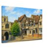 Lord Leycester Hospital, Warwick, England 1970s - Canvas Print fb2394e3-bce8-483d-a5ee-a9eb5c3bb5cf