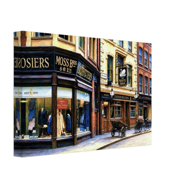 New Row and The White Swan, Covent Garden, London 1960s - Canvas Print fd0d3526-fafb-49cf-884b-3d18886d41f6