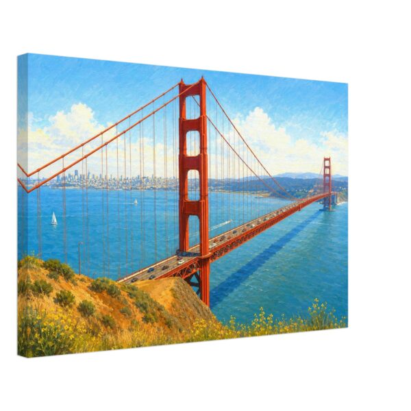 Golden Gate Bridge, San Francisco, California 1970s - Canvas Print fdfd6c18-74f9-4d9b-a66e-e8a21c8564f0
