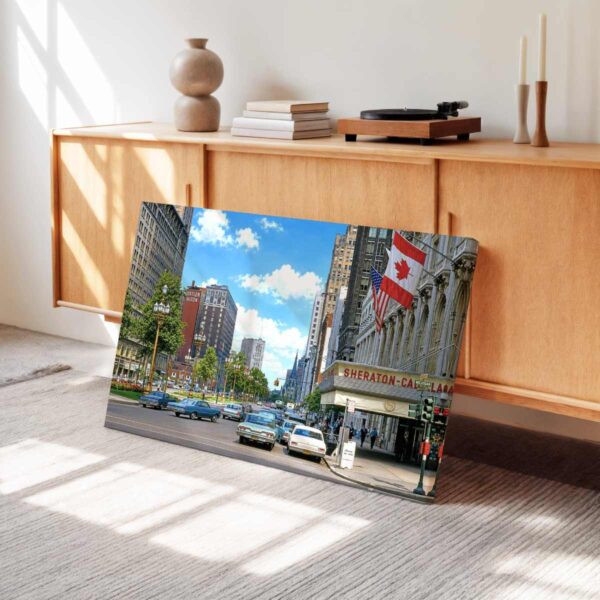 Sheraton-Cadillac Hotel, Detroit 1960s - Canvas Print Sheraton-Cadillac Hotel, Detroit 1960s - Canvas Print