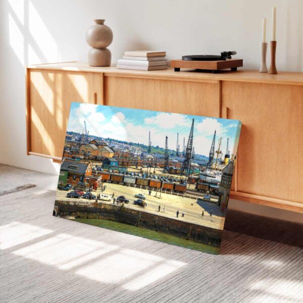 Southampton Docks, England 1950s - Canvas Print Southampton Docks, England 1950s - Canvas Print