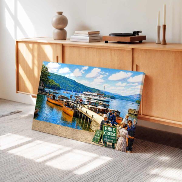 Lake Windermere, Cumbria 1950s - Canvas Print Lake Windermere, Cumbria 1950s - Canvas Print