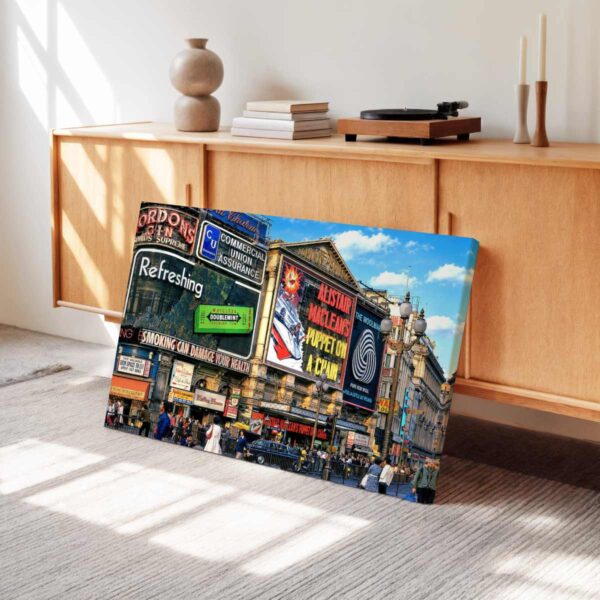 Piccadilly Circus, London 1971 - Canvas Print