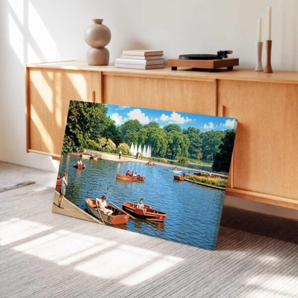 Regent's Park Boating Lake, London 1960s - Canvas Print Regent's Park Boating Lake, London 1960s - Canvas Print