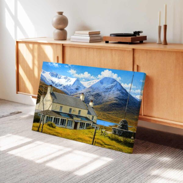 Cluanie Inn, Glenmoriston, Scottish Highlands 1970s - Canvas Print Cluanie Inn, Glenmoriston, Scottish Highlands 1970s - Canvas Print