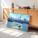 New York Harbor and Manhattan Skyline 1950s - Canvas Print