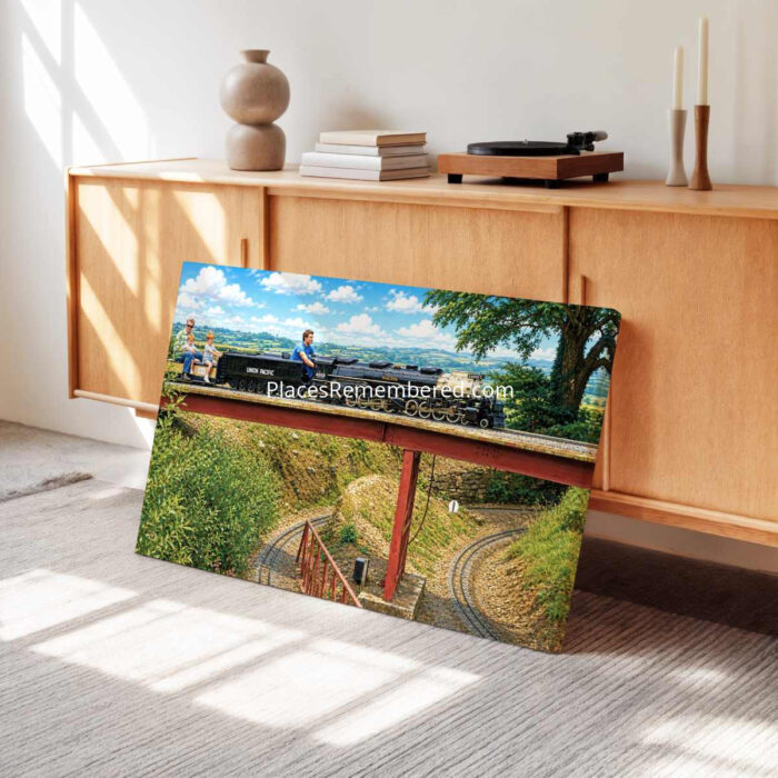 Big Boy No. 4008 "William Jeffers", Dobwalls 1990 - Canvas Print