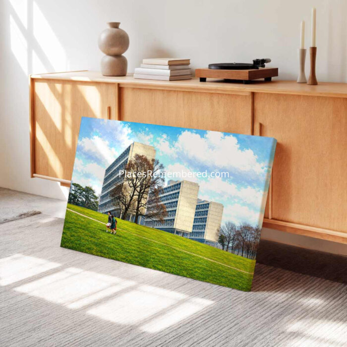 Highcliffe Drive, Alton Estate, Roehampton 1950s - Canvas Print Highcliffe Drive, Alton Estate, Roehampton 1950s - Canvas Print