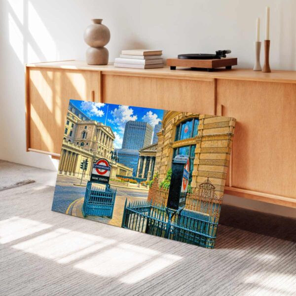 Bank Station, City of London, England 1980s - Canvas Print Bank Station, City of London, England 1980s - Canvas Print
