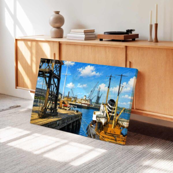 Tyne Commission Quay, North Shields, England 1950s - Canvas Print Tyne Commission Quay, North Shields, England 1950s - Canvas Print