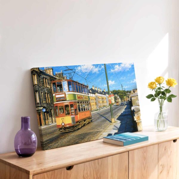 Glasgow Tram 679, Scotland 1950s - Canvas Print Glasgow Tram 679, Scotland 1950s - Canvas Print