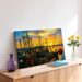 Sunset in Oban Harbour, Scotland 1970s - Canvas Print
