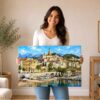 Menton, French Riviera, France 1980s - Canvas Print Menton, French Riviera, France 1980s - Canvas Print