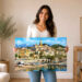 Menton, French Riviera, France 1980s - Canvas Print