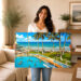 Caribbean Hotel, Miami Beach, Florida 1960s - Canvas Print Caribbean Hotel, Miami Beach, Florida 1960s - Canvas Print