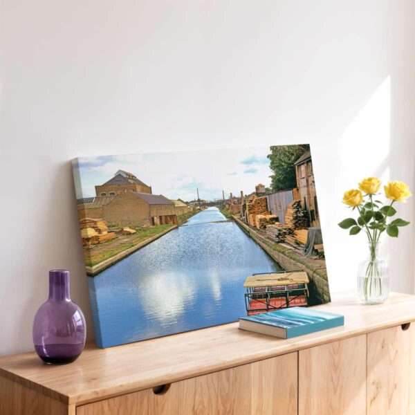 Grand Surrey Canal at Wells Way, London 1960s – Canvas Print