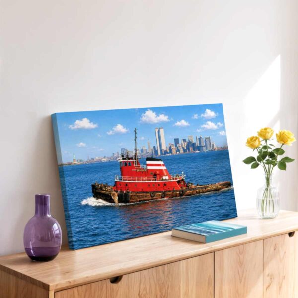 Jane McAllister Tugboat, New York City 1970s - Canvas Print