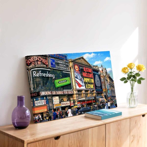 Piccadilly Circus, London 1971 - Canvas Print