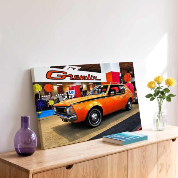 AMC Gremlin at the New York Auto Show 1970 – Canvas Print