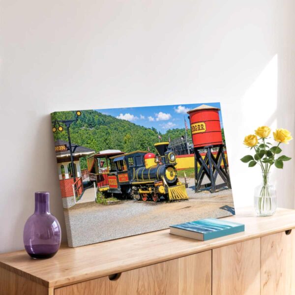 Frontier Town Railroad, North Hudson, New York 1950s - Canvas Print Frontier Town Railroad, North Hudson, New York 1950s - Canvas Print