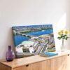 Royal Festival Hall, South Bank London 1960s - Canvas Print Royal Festival Hall, South Bank London 1960s - Canvas Print