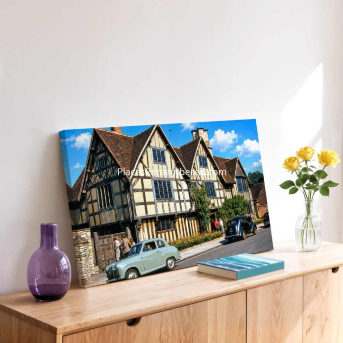 Hall's Croft, Stratford-upon-Avon 1950s - Canvas Print Hall's Croft, Stratford-upon-Avon 1950s - Canvas Print