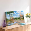 Johnson's Rustic Resort, Houghton Lake, Michigan 1960s - Canvas Print Johnson's Rustic Resort, Houghton Lake, Michigan 1960s - Canvas Print