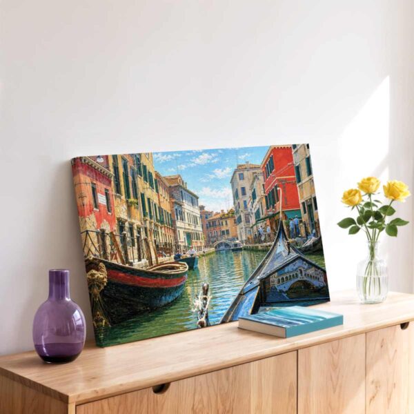 Rio Marin, Venice, Italy 1960s – Canvas Print Rio Marin, Venice, Italy 1960s – Canvas Print