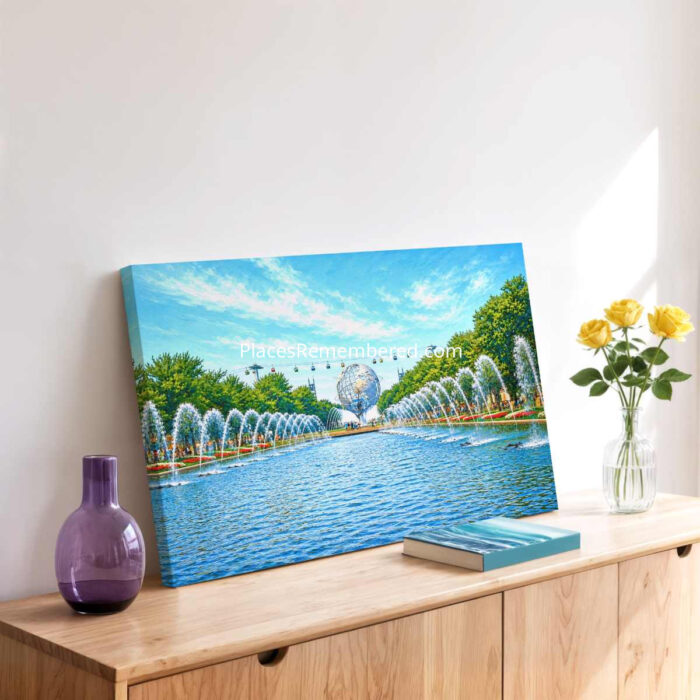 Fountains of the Fairs, New York World’s Fair 1964 – Canvas Print